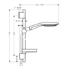 Hansgrohe Raindance Select S 27802400 Душевой гарнитур 65 см 3 режима
