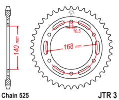 Звезда ведомая JTR3 47ZBK