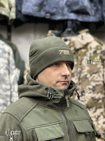 Флисовая теплая шапка мужская 7.62 Gear, Олива
