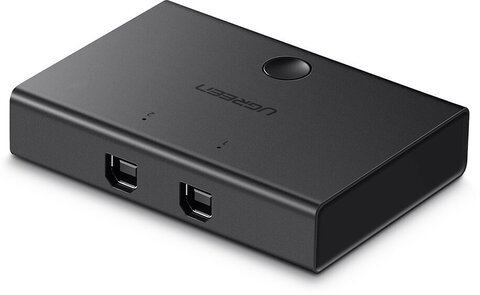Коммутатор UGREEN US158 (30345) USB 2.0 Sharing S Witch 2x1 черный