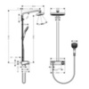 Hansgrohe Raindance Select E 27283000 Душевая система внешнего монтажа с термостатом 110 см с верхней лейкой 30х16 см 2 режима