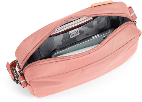 Картинка сумка городская Pacsafe GO Crossbody розовый - 6
