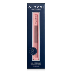 OLZORI VIRGO NAIL 02, 2-Е пилочка-баф для ногтей, 2 абразивные поверхности, в силиконовом чехле