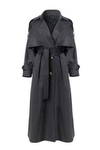 "Trench cape" Тренч-кейп в пол из хлопка.