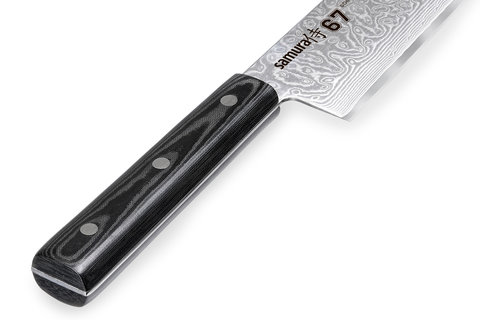 Нож кухонный Шеф 240мм Samura 67 Damascus SD67-0087M