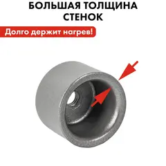 Насадка для сварки пластиковых труб QUATTRO ELEMENTI 25 мм (парная)(793-374)