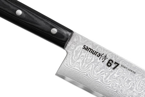 Нож кухонный Шеф 240мм Samura 67 Damascus SD67-0087M