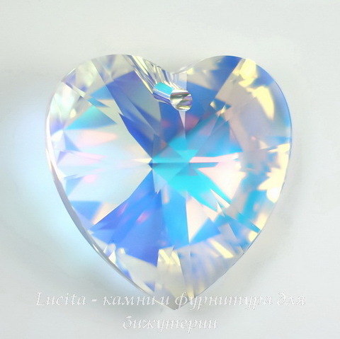6228 Подвеска Сваровски Сердечко Crystal AB (28 мм) ()