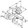 Kludi Zenta 386709175 Смеситель для ванны, цвет: белый