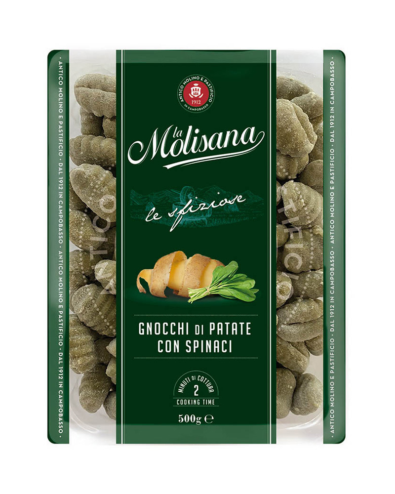 Картофельные ньокки (клёцки) La Molisana со шпинатом 500 г.
