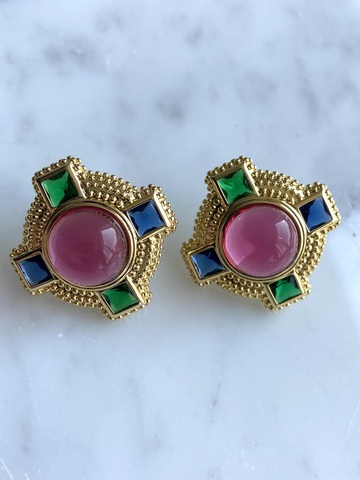 Серьги Маккена, позолота
