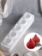 Форма для выпечки и муссовых десертов 6 ячеек 30х17,5х4 см 