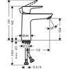 Hansgrohe Talis E 71714000 Смеситель для раковины однорычажный