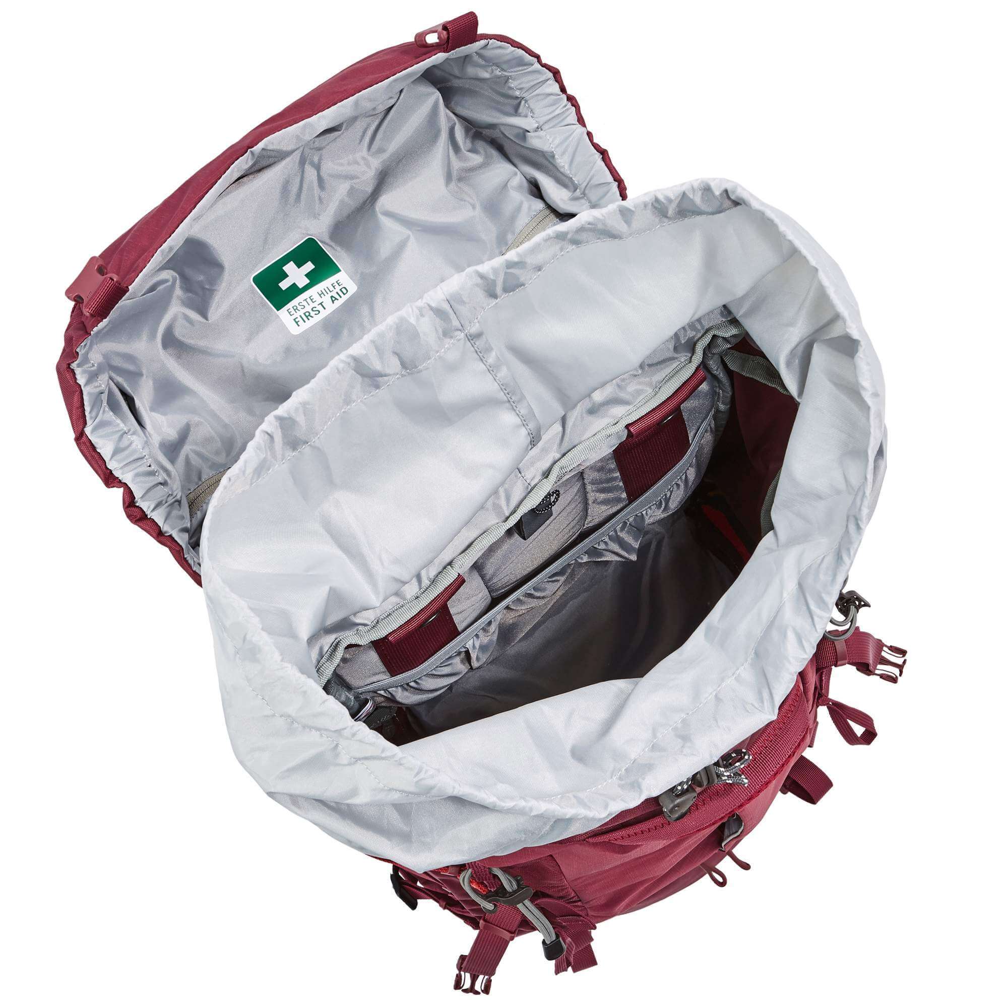 Tatonka Yukon 50+10 туристический рюкзак женский bordeaux red - 4
