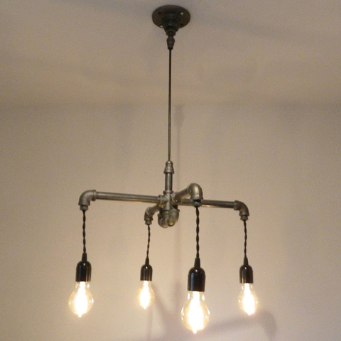 Люстра Crossed Industrial Water Pipe