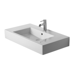 Duravit Vero 329850044 Раковина для мебели без перелива, с 3 отв. под смес., 850x490мм, цвет: Белый фото