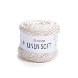 Пряжа YarnArt Linen Soft 7303 светлый беж