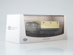 KRAZ-214 flatbed truck with awning khaki-beige 1:43 Start Scale Models (SSM)