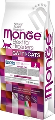 Сухой корм для кошек Monge Natural Superpremium Indoor, для живущих в помещении, с курицей