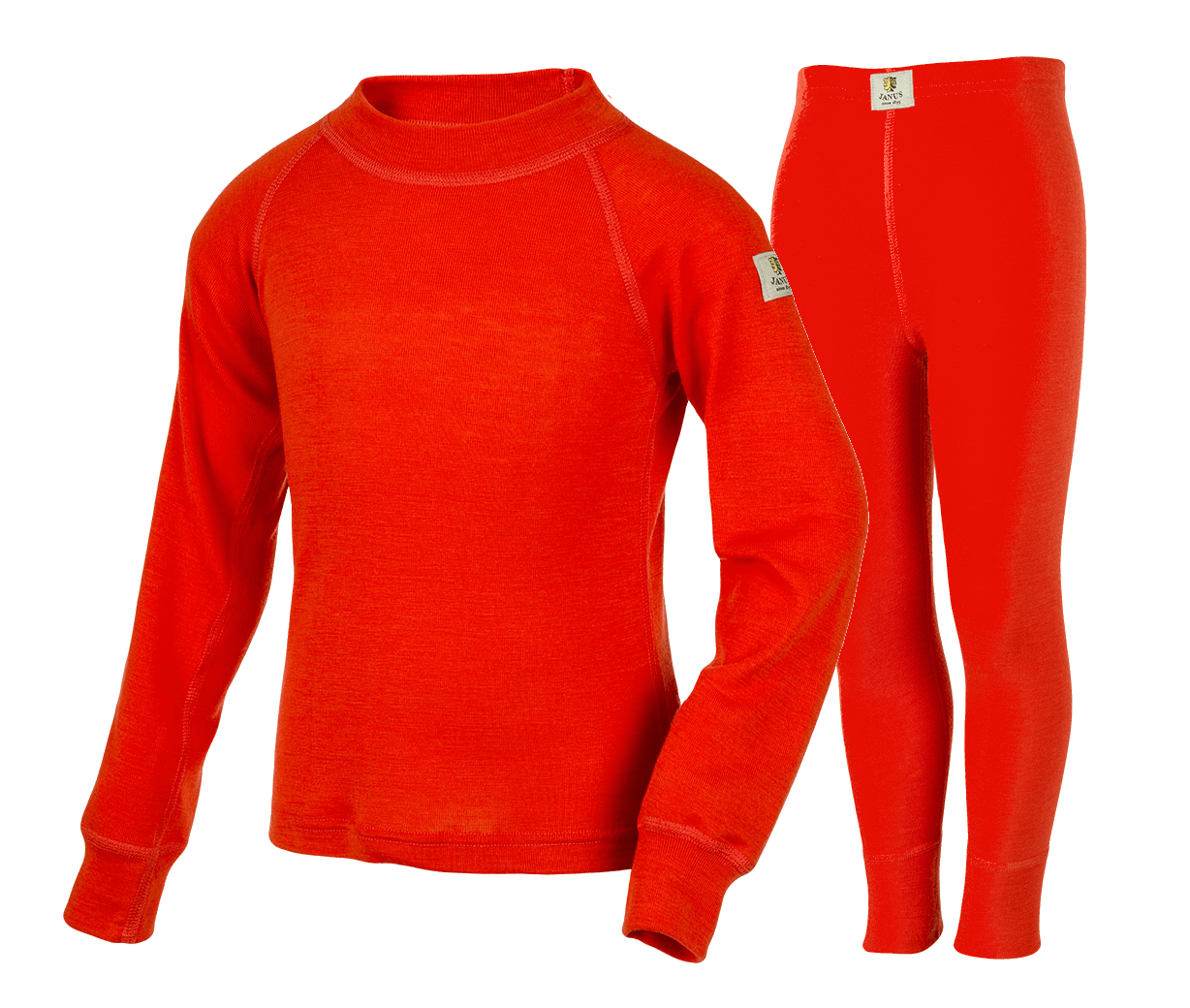 Janus Prince or Princess Wool комплект термобелья детский апельсиновый - 7