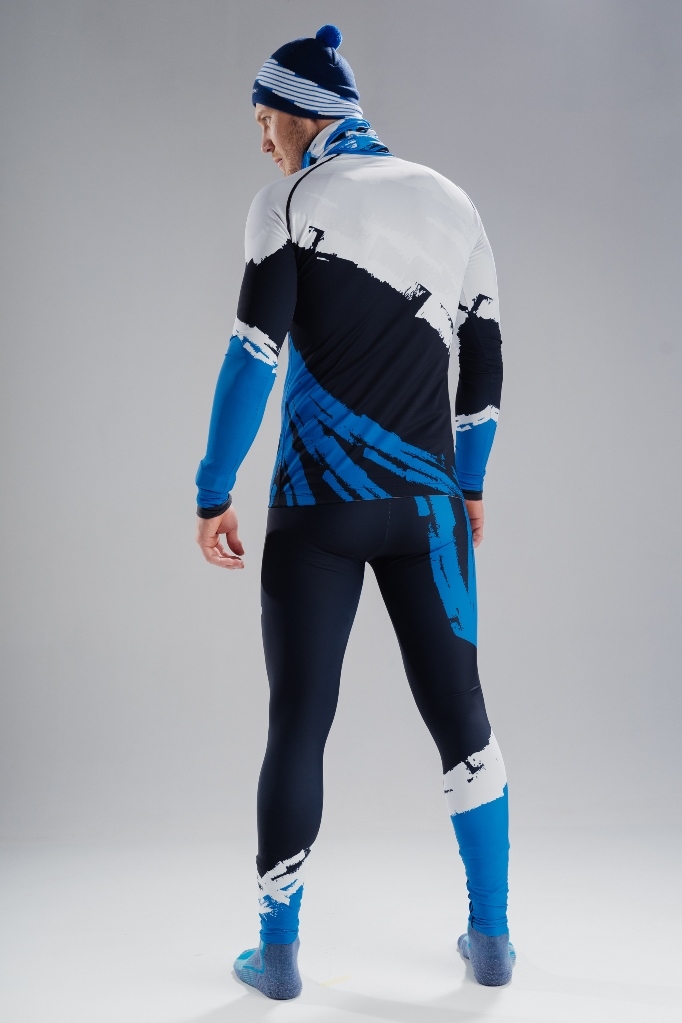 Nordski Jr Premium детский гоночный комбинезон deep blue-white - 10