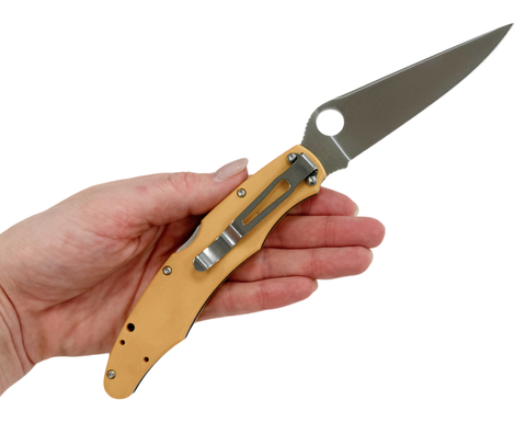 Складной нож КОП-01, сталь D2, G10, желтый, kop-yellow
