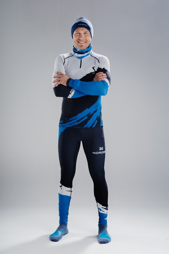 Nordski Jr Premium детский гоночный комбинезон deep blue-white - 9