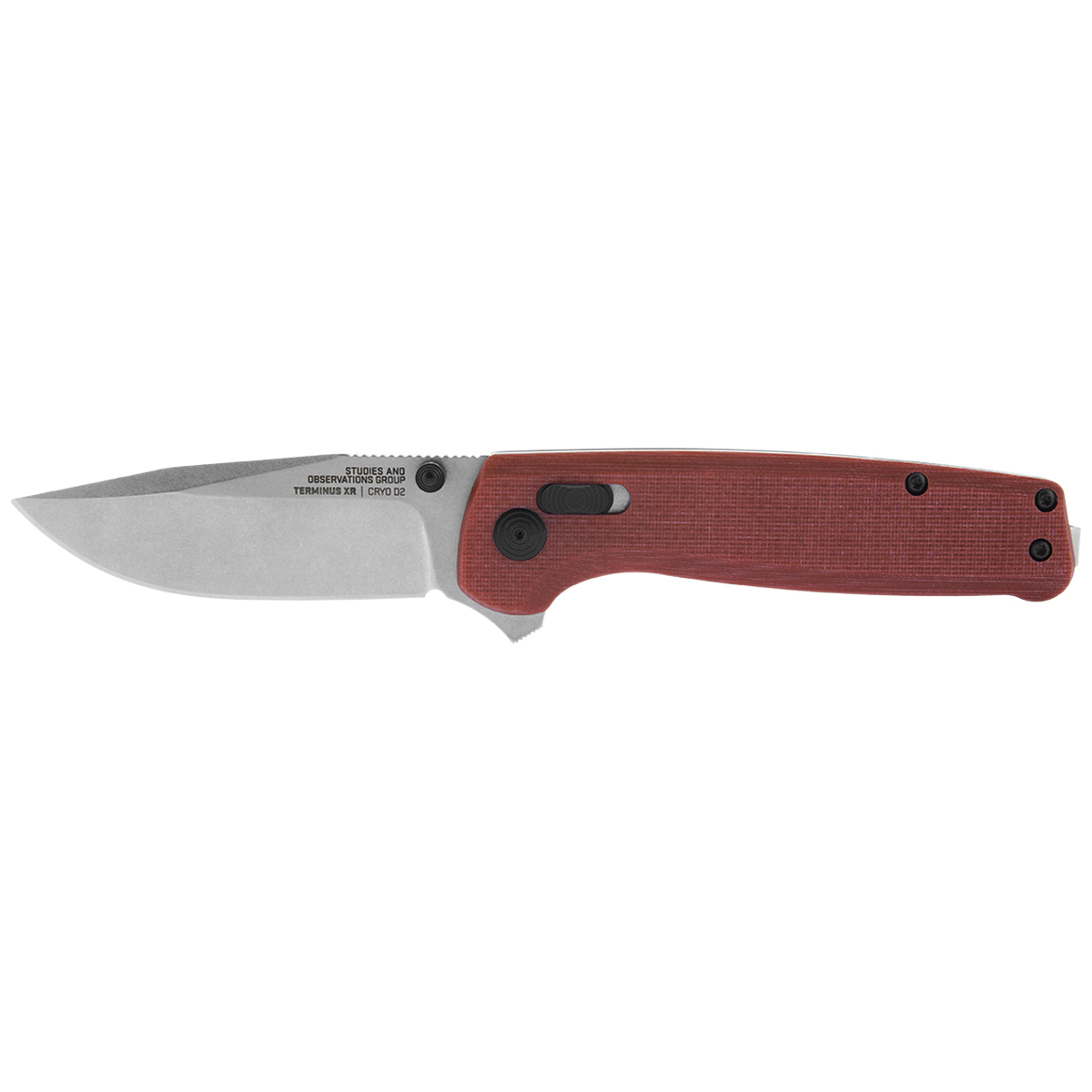 Складной нож SOG Terminus XR, сталь D2 SW, рукоять G-10, красный (коробка)
