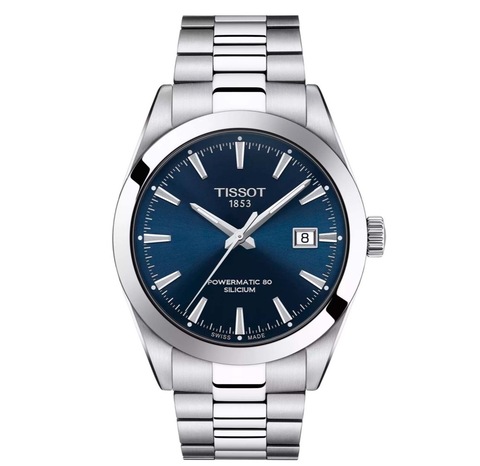 Наручные механические часы Tissot Gentleman Powermatic 80 Silicium T127.407.11.041.00