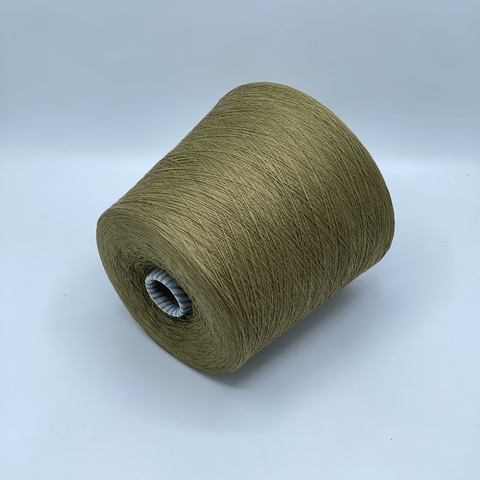 Бобинная пряжа,Cotton combed, 1693м. 100%Хлопок, Олива(650), 39144