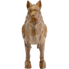 Фигура декоративная Bulldog Wood «Деревянный бульдог» 70x78 см