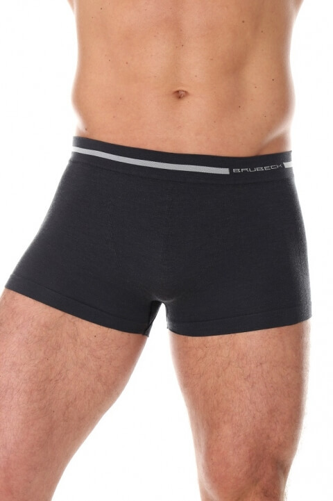Термобелье мужское Brubeck Comfort Wool трусы боксеры графит - 7