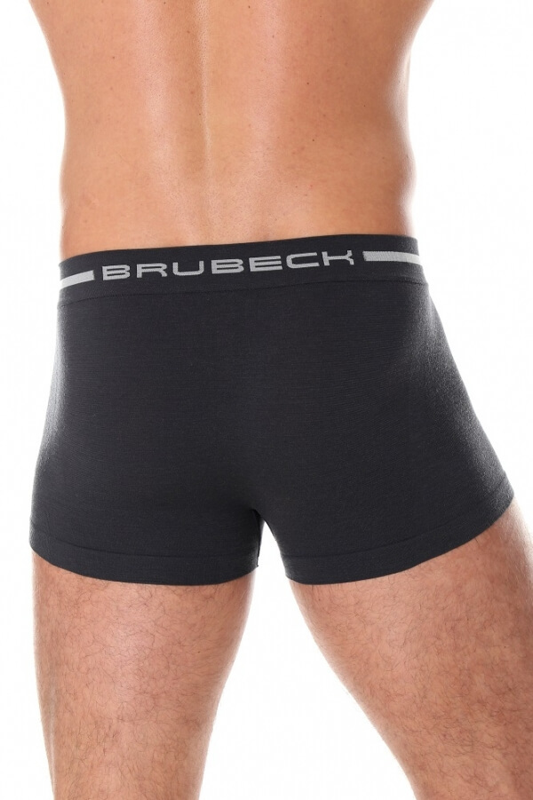 Термобелье мужское Brubeck Comfort Wool трусы боксеры графит - 8