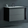 Duravit XViu XV4615EB272P Тумба подвесная 503x800x480мм, 2 ящика, с раковиной без перелива, с 2 отв под смес, цвет: dark brushed oak/чёрный матовый