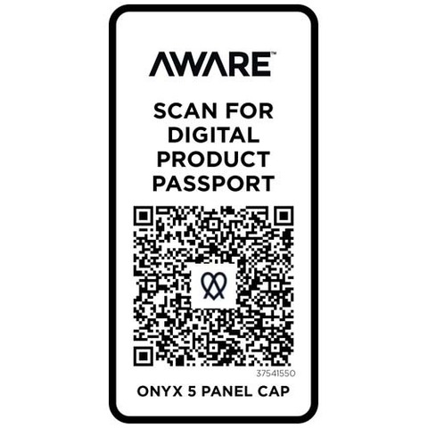 Onyx с 5 панелями Aware™ кепка из переработанных материалов плотностью 240 г/м²