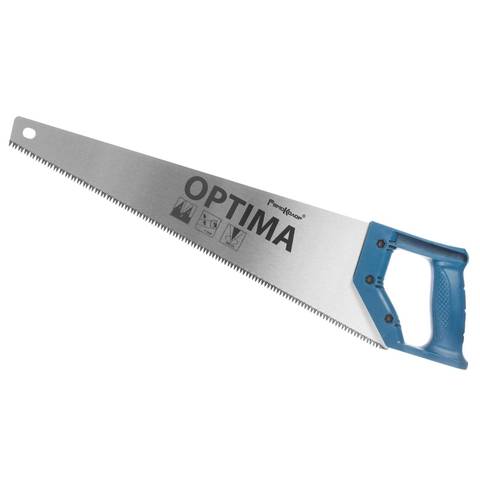 Ножовка по дереву ОПТИМА, 450 мм, шаг 3,5 мм/ 7-8TPI, 3D-заточка (РемоКолор) 42-2-245
