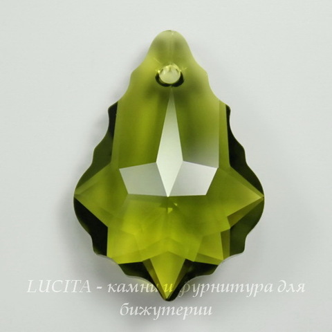 6090 Подвеска Сваровски Baroque Olivine (22х15 мм) ()