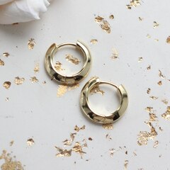 Швензы конго 19 мм,  плоские с гранью, позолота, Ш268