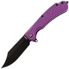 Фото Складной нож Daggerr Powie Purple BW DL, сталь 8Cr14MoV, рукоять FRN