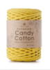 Плетёный шнур Candy cotton 5 мм, 500 гр, 100% х/б, 100 м, желтый