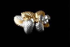 Силиконовый молд № 5005 Клубника на ветке