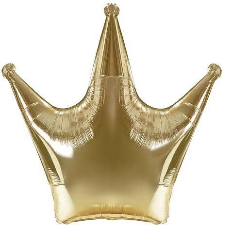 Шар F Фигура, Корона, Золото, 34''/86 см