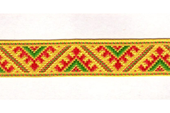 Тесьма жаккард, с1852, рис.9825, ш. 2,2 см