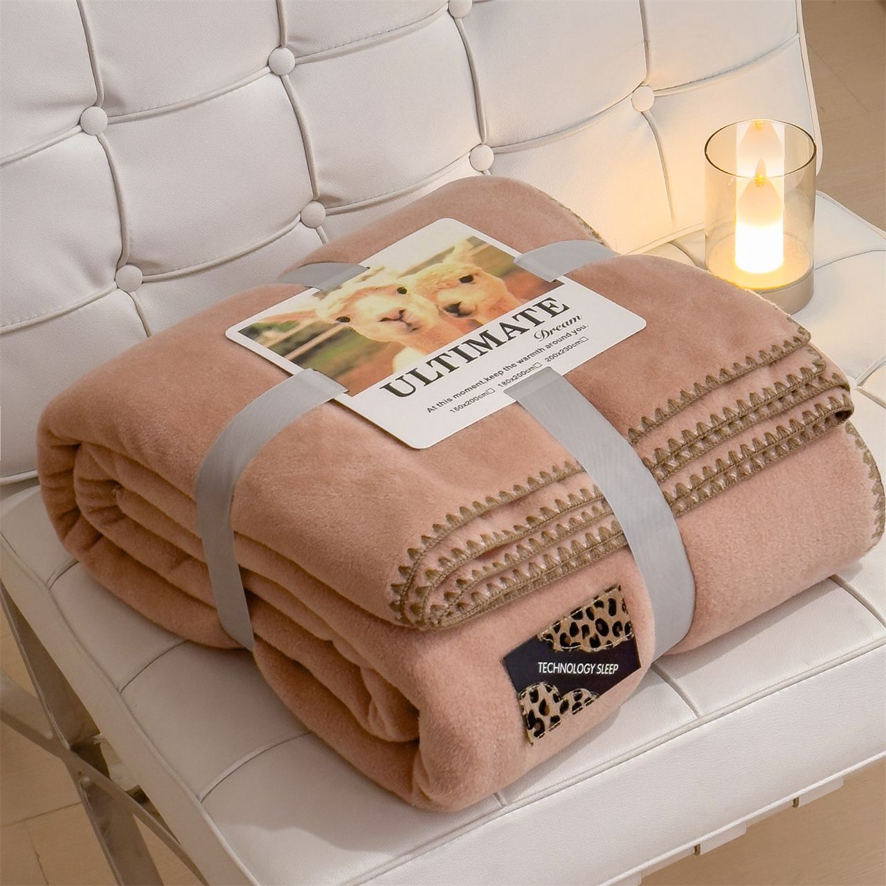 ZEPHYR HOME Плед  200х230 Персиковый