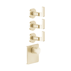 Gessi Inciso 58216#246 Встраиваемый термостатический смеситель на 3 источника, резьба 3/4