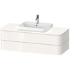 Duravit Happy D.2 Plus HP496202222 Тумба подвесная 408x1300x550мм 2 ящика, цвет: белый глянцевый