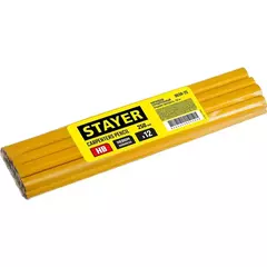 STAYER 250 мм, HB, строительный карандаш плотника (0630-25) (12штук)