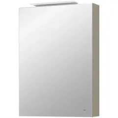 Roca Oleta A857644515 Шкаф зеркальный правый, 500х700х137 мм, LED светильник, Капучино матовый фото
