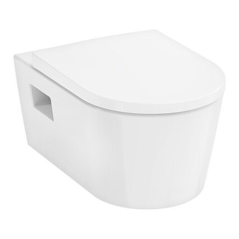 Hansgrohe EluPura Original S 60207450 Унитаз подвесной 540х360, безободковый, с сиденьем, белый