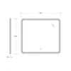 Cezares Duet CZR-SPC-DUET-700-800-LED-TCH Зеркало с подсветкой, цвет: белый